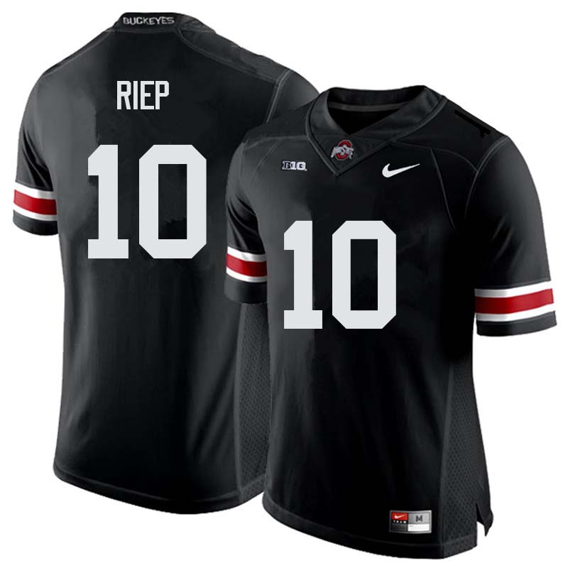 Men #10 Amir Riep Ohio State Buckeyes College Football Jerseys Sale-Black